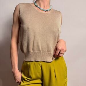 Vintage Fia Italian Hand-Loomed Knit Top - Size Medium